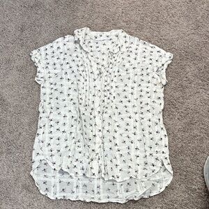 White Blouse w/ Bees